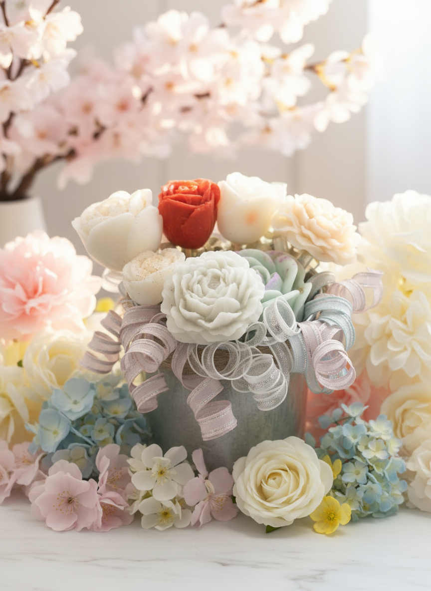 BOUQUET OF FLOWERS Soy wax melt design