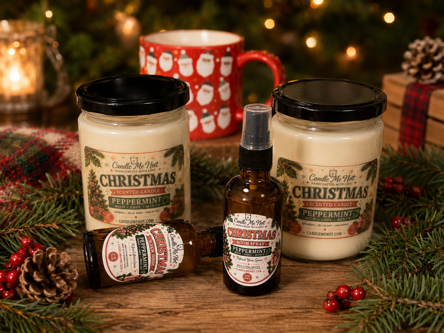 Christmas Peppermint Room Spray