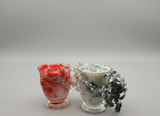 CINNAMON AND PEPPERMINT BLISSFUL soy wax candles