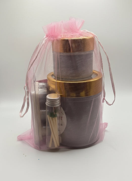 🎁 Gift Package 2 – Double Candle Set with Wax Notes