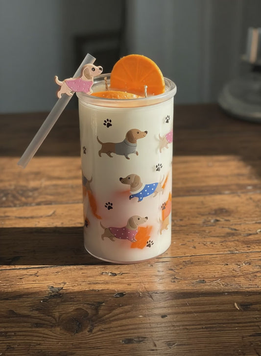 SWEET ORANGE VANILLA Coconut wax candle